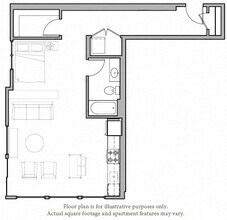 A18 Studio North N208 floor plan